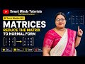 Reduce the Matrix to Normal Form | Matrices B.Tech Maths M2 | Easy Method 🔥