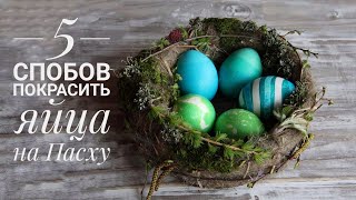Как покрасить яйца на Пасху. 5 простых способов красить пасхальные яйца. How to paint easter eggs.