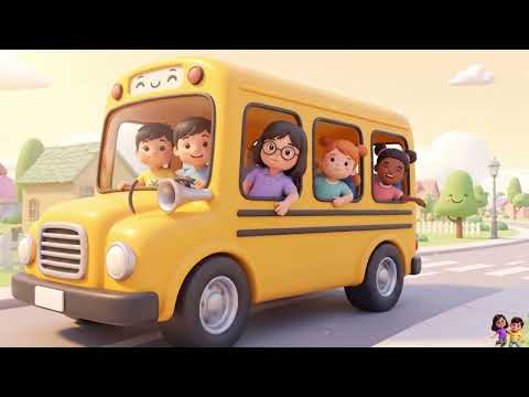 Wheels on The Bus - Nursery Rhymes For Children and Toddlers | Pre School Learnings for Kindergarten