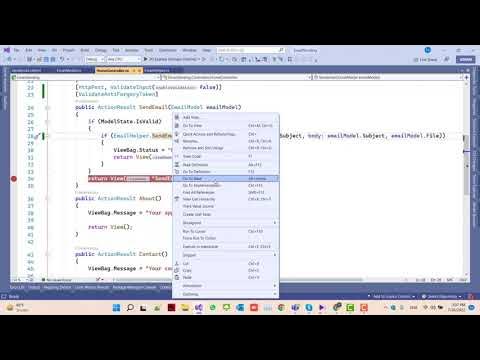 How to send Email With Attachment in ASP.net MVC 5 - YouTube