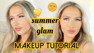 Easy Summer Full Coverage Glowy Makeup Tutorial 🌞