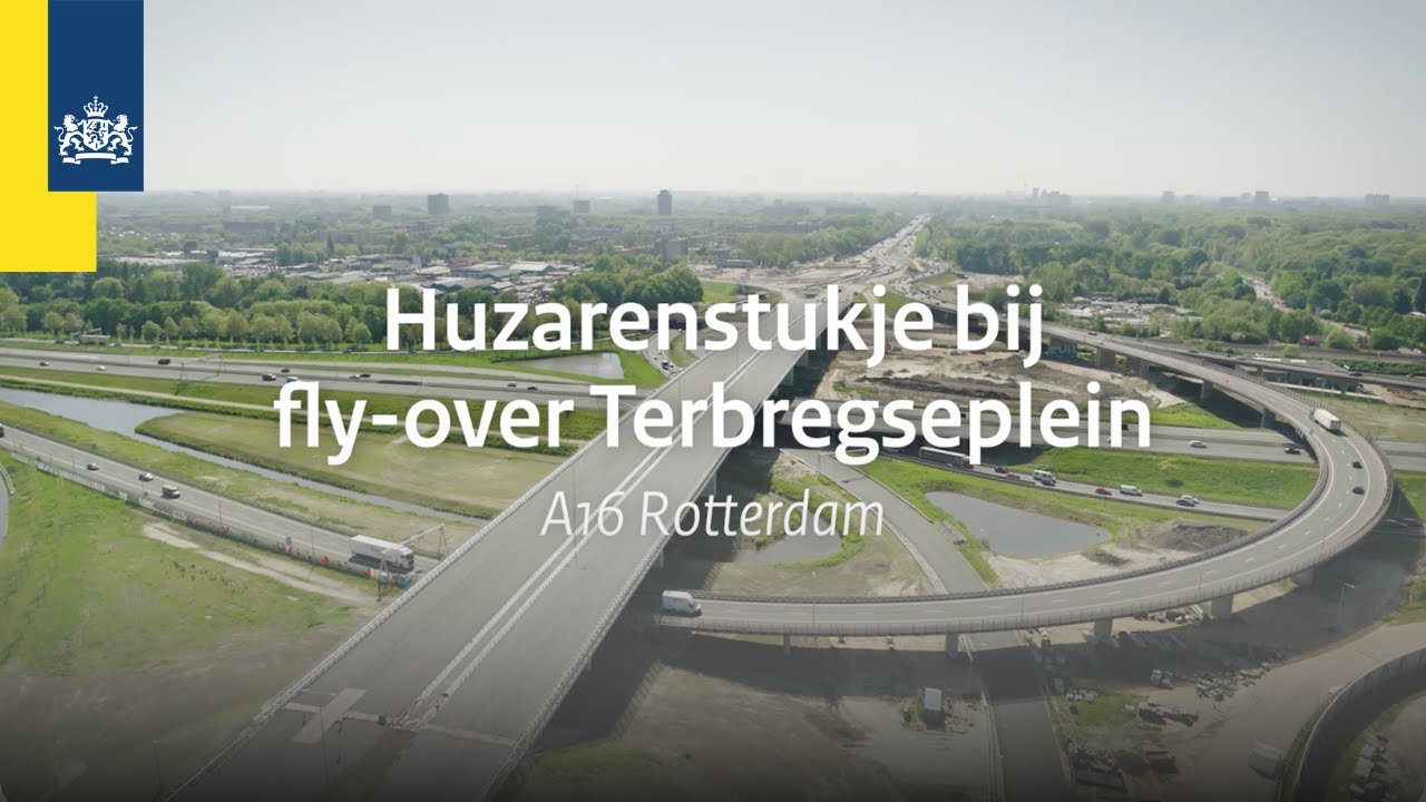 Zo bouwden we een een fly-over terwijl het verkeer gewoon doorreed | A16 Rotterdam