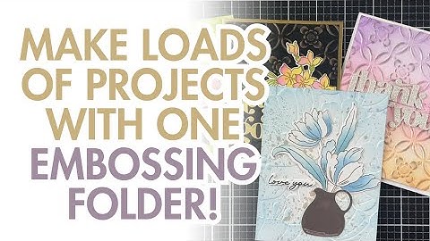 This Embossing Folder Has SO MANY Creative Possibilities!