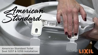 How to Install a Toilet Seat: 5257 & 5259 Models by American Standard