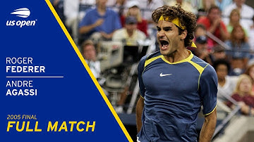 Roger Federer vs Andre Agassi Full Match | 2005 US Open Final