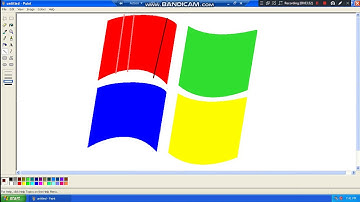 How to Draw Windows Logo in MS Paint from Scratch to Windows XP