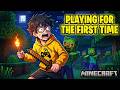CAN I SURVIVE MY FIRST NIGHT 🌙 IN MINECRAFT !!