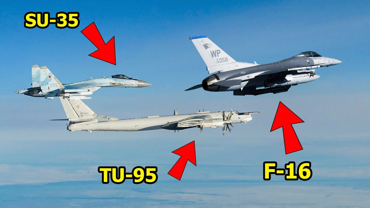 US F-16 Pilot Makes Emergency Takeoff To Intercept Russian TU-95 Bomber