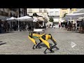 Boston Dynamics Dog meets cafe goers in Seville || Viral Video UK