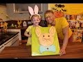 Osterhase Kuchen fuer Ostern mit Kindern backen - Majas kleine Backstube