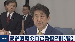 高齢医療の自己負担２割明記