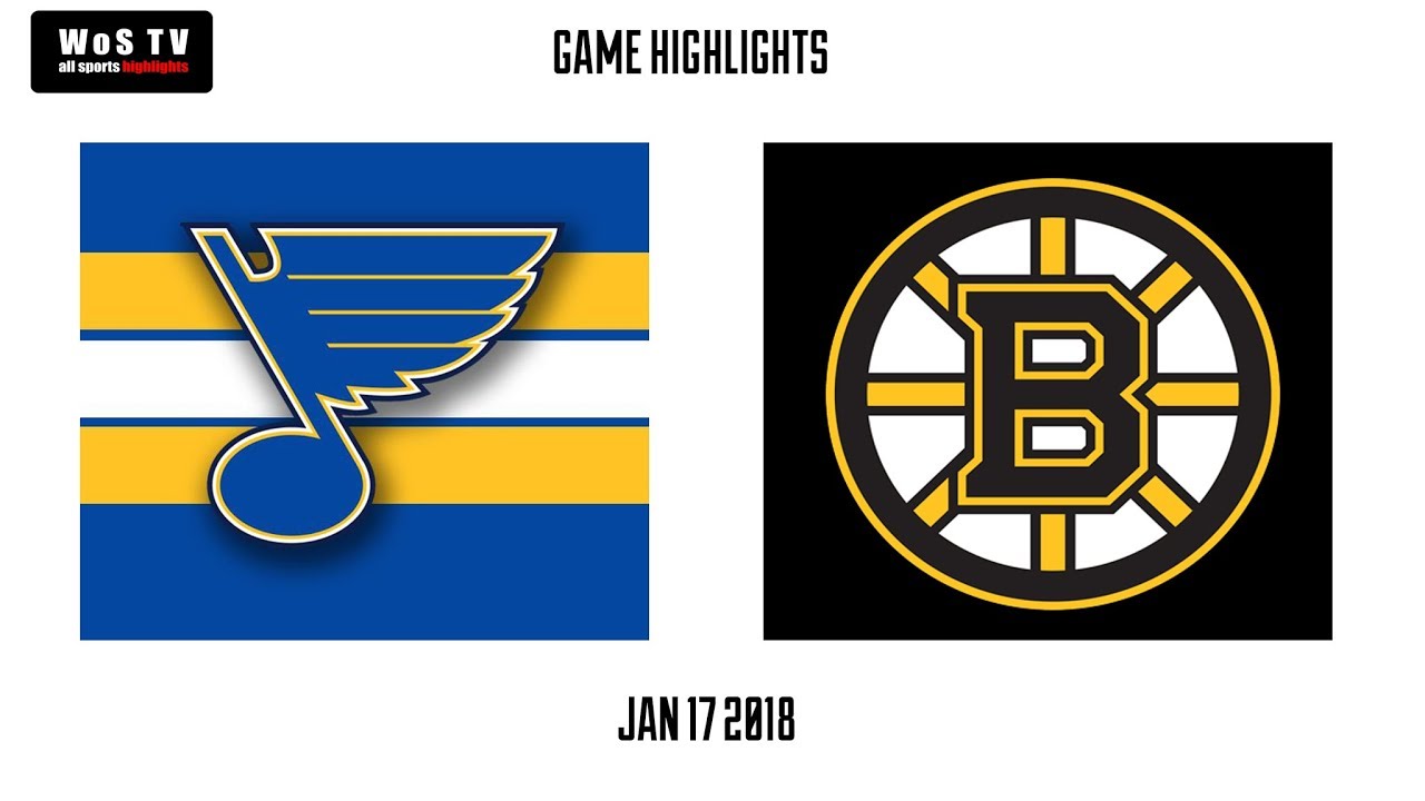 NHL Highlights St. Louis Blues vs Boston Bruins Jan 17, 2019 - YouTube