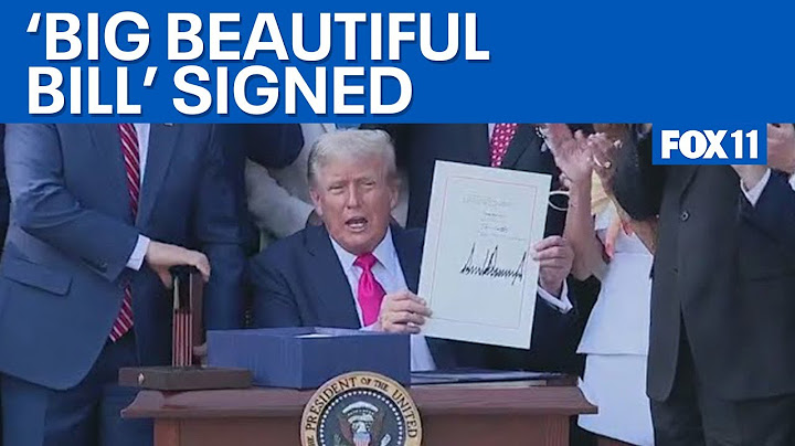 Donald Trump signs 'Big Beautiful Bill' at White House event | FOX 11 LA