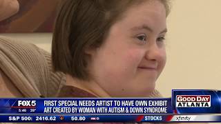 Artist with autism and down syndrome gets her own art exhibit in Atlanta