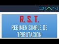 Regimen Simple de Tributación  RST  Dian