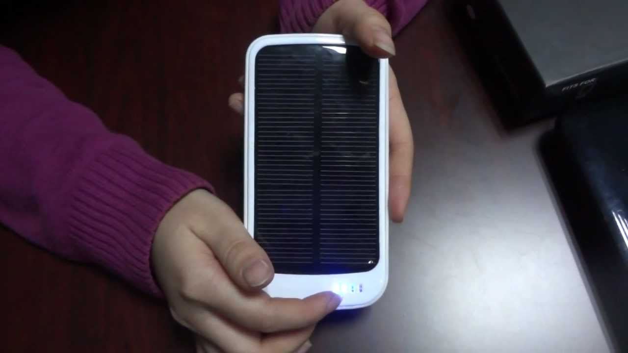 iphone 5 solar charger with 3700mah for samsung and other smartphone