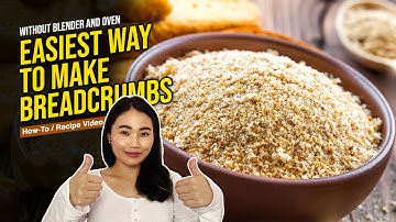 HOW TO MAKE BREADCRUMBS WITH & WITHOUT BLENDER | 2 Style of making Breadcrumbs without Oven