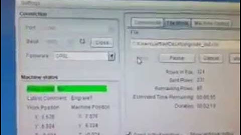 Arduino Grbl first test with DQ542MA and three Nema23 57BYGH627 steppermotors