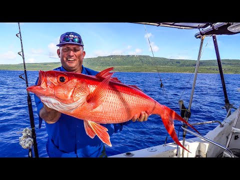 Absolute MONSTER Queen Snappers!!! {Catch Clean Cook} Organic Coconut crusted Onaga Fillet