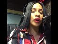 Cardi B Spits the Spanish Version of "Bodak Yellow" on Radio Mega 97.9 FM