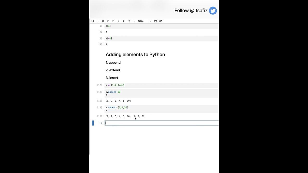 Append vs Extend Python List #python #list #shorts - YouTube