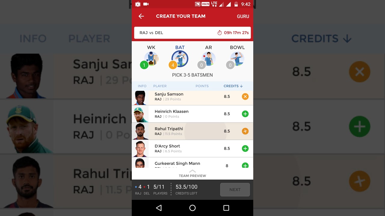 DD Vs RR  IPL Team Match Prediction