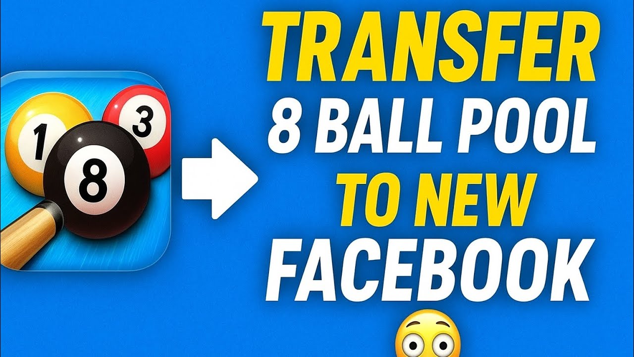 How to Transfer Your 8 Ball Pool Account 😲 From Old Facebook to New Facebook !