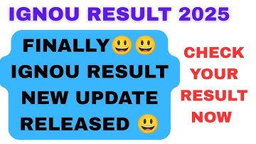 IGNOU Result Update 2025 | Ignou Result New Update |  Check Your Result Now @socialsciencelearning 