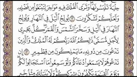 سورة فاطر الشيخ عبدالرحمن السديس صفحة ٤٣٦
