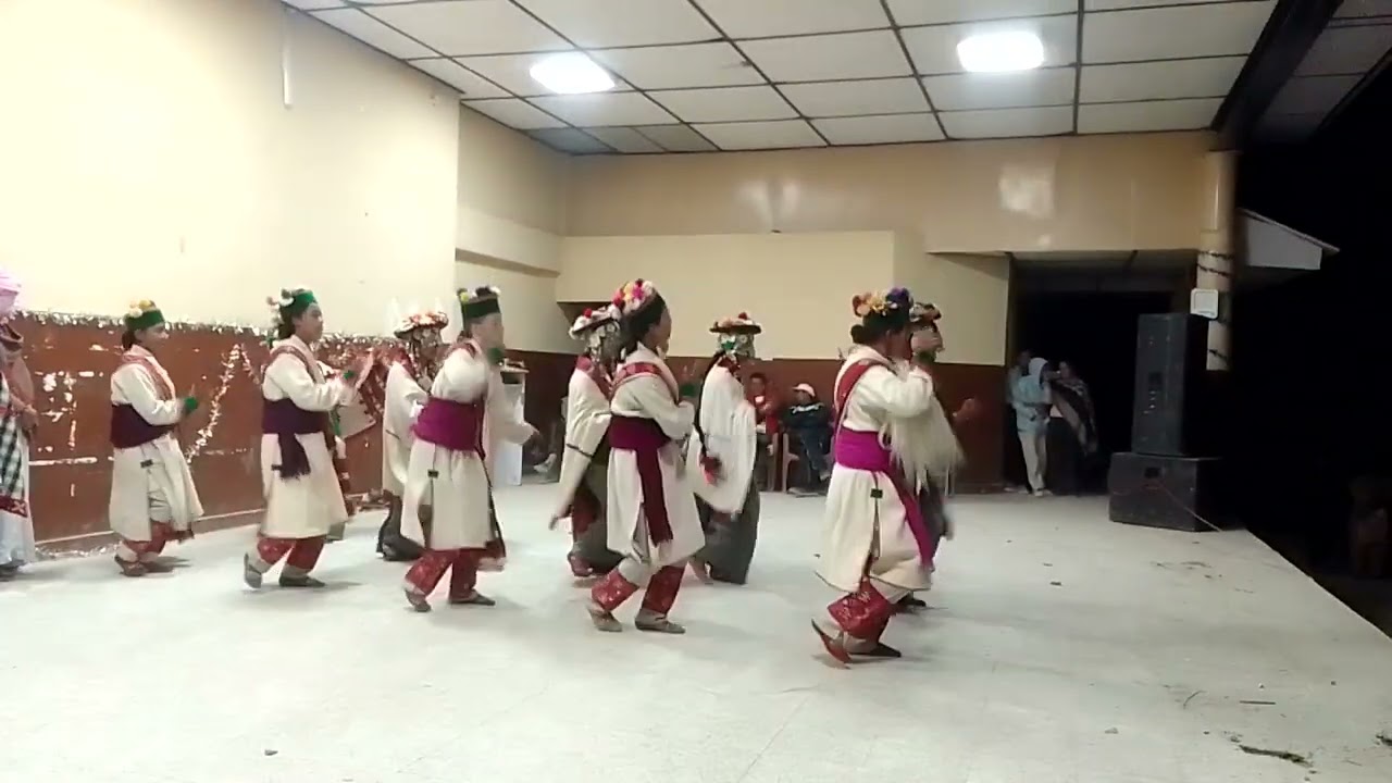 under 19 girls tournament Giaboung folk dance GSSS kalpa kinnaur