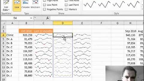 Excel Video 110 Sparklines with Text