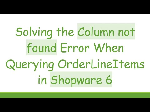 Solving the Column