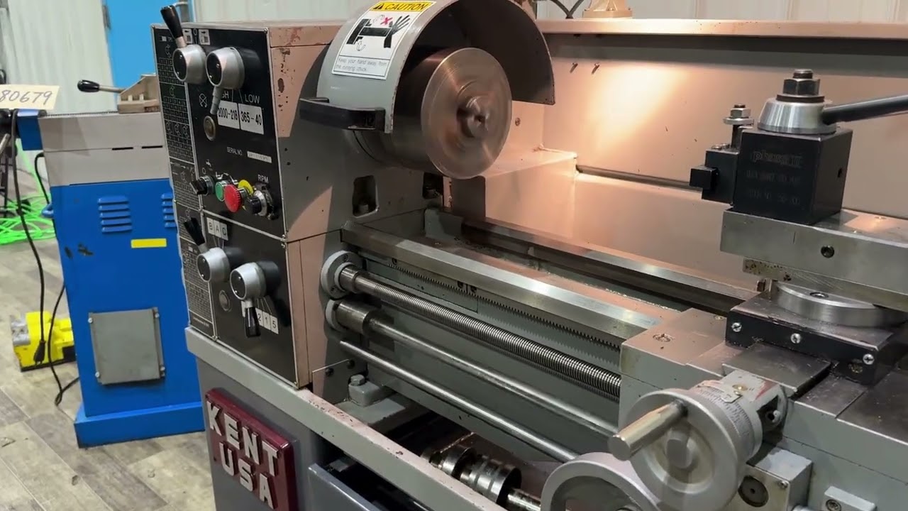 13" X 40" KENT MODEL 1340BV GAP BED ENGINE LATHE: STOCK 