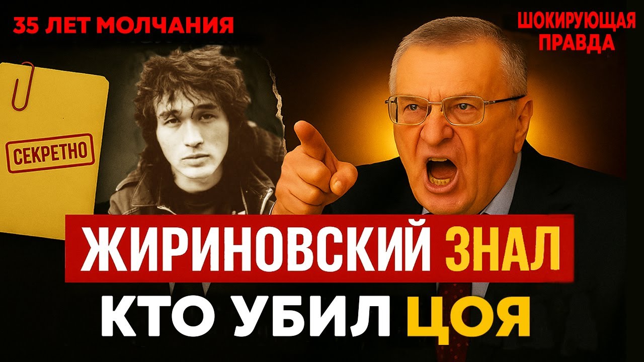 Жириновский назвал имя убийцы Цоя . Спустя 35 лет Названы имена заказчиков