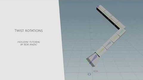 Twist Rotations in Houdini