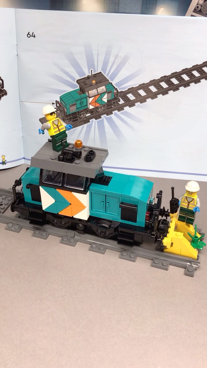 The Locomotive from LEGO City #60509 Harbour Freight Train set