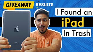 Found iPad in trash | GIVEAWAY results | Tech Sober Hindi | Apple iPad mini