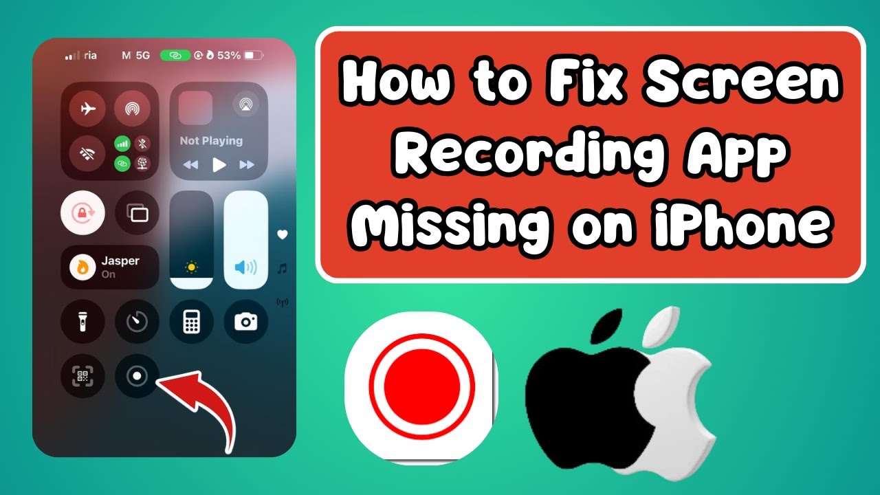 How to Fix Screen Recording App Missing on iPhone - YouTube
