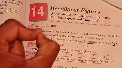 rectilinear figures class 9 icse Selina Ex-14A full chapter|| chapter 14|| icse || concise Selina||