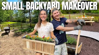 Small Back Yard Makeover Design Ideas || Weekend Landscape Project by The Hive Drive 658 views 1 year ago 16 minutes