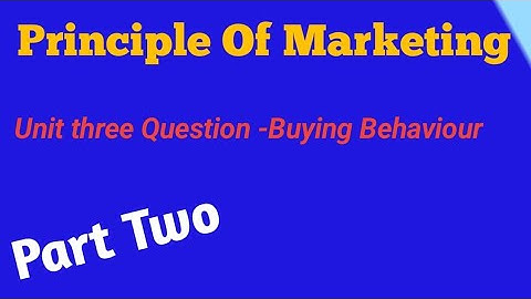 principle of marketing mid exam(unit three question)