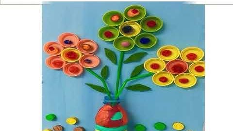 Tạo hình hoa từ những nguyên vật liệu khác nhau