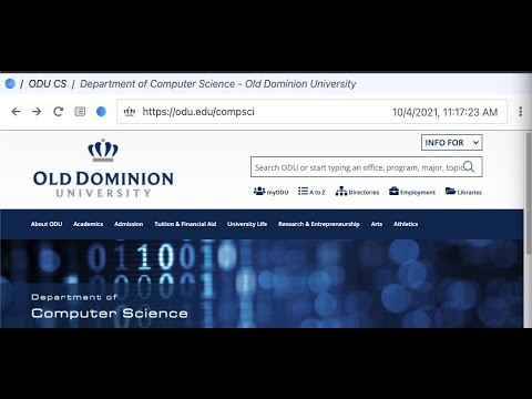 Crawling ODU CS Website With Browsertrix (2021-10-04)