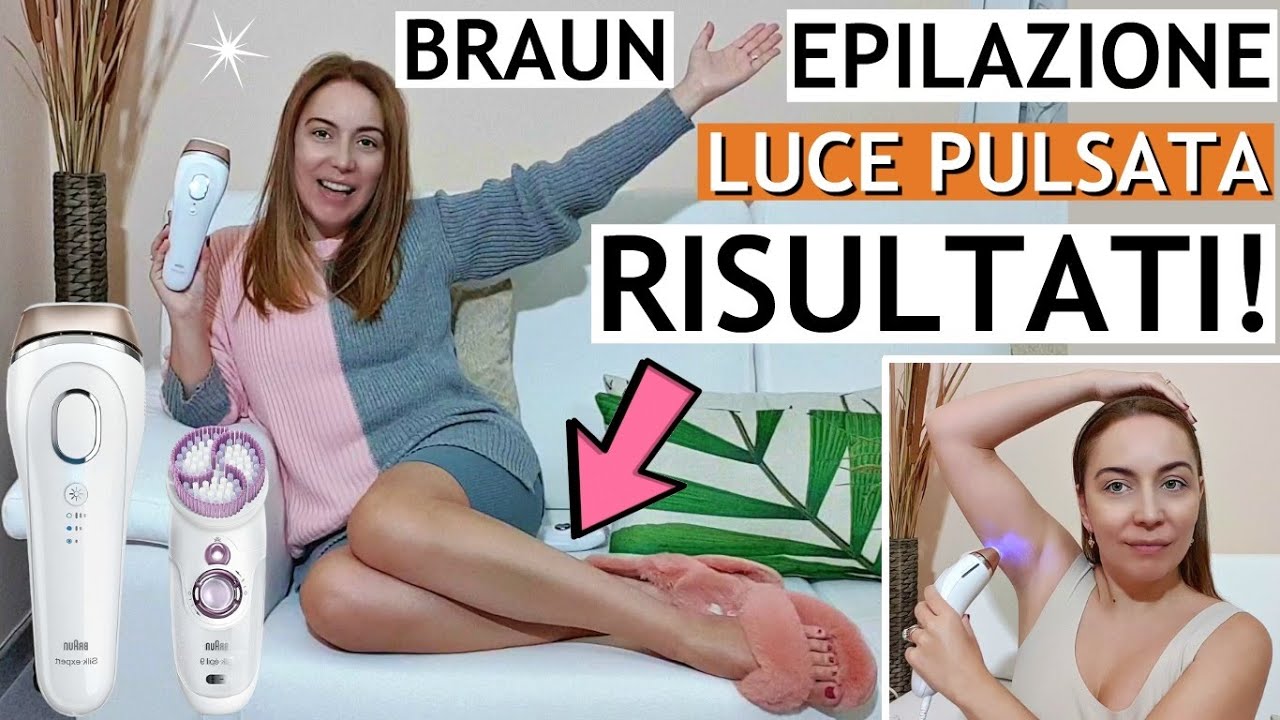 COME USARE BRAUN SILK EXPERT LUCE PULSATA A CASA-TRATTAMENTO VISO/CORPO X  ELIMINARE I PELI+RISULTATI - YouTube