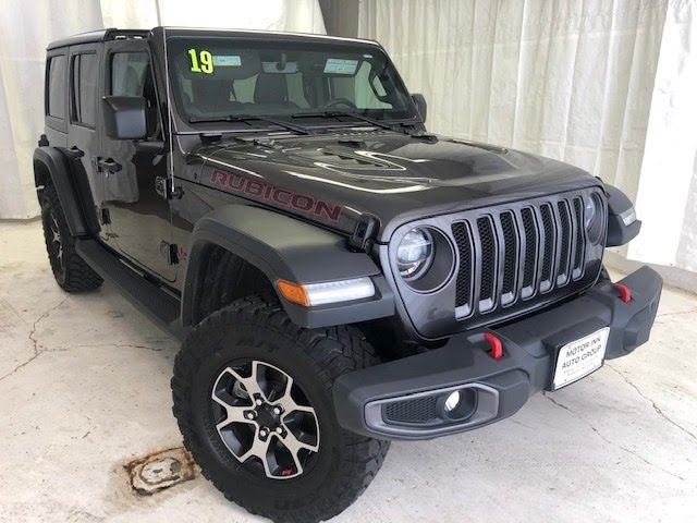 2019 Granite Crystal Grey Jeep Wrangler Unlimited Rubicon 4X4 G2383A Motor  Inn Auto Group - YouTube