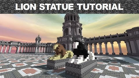 Minecraft Lion Statue Tutorial