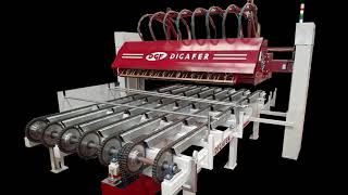 Granite Continuous Flaming Machine DIGAFER 8 torches - Flameadora 8 sopletes