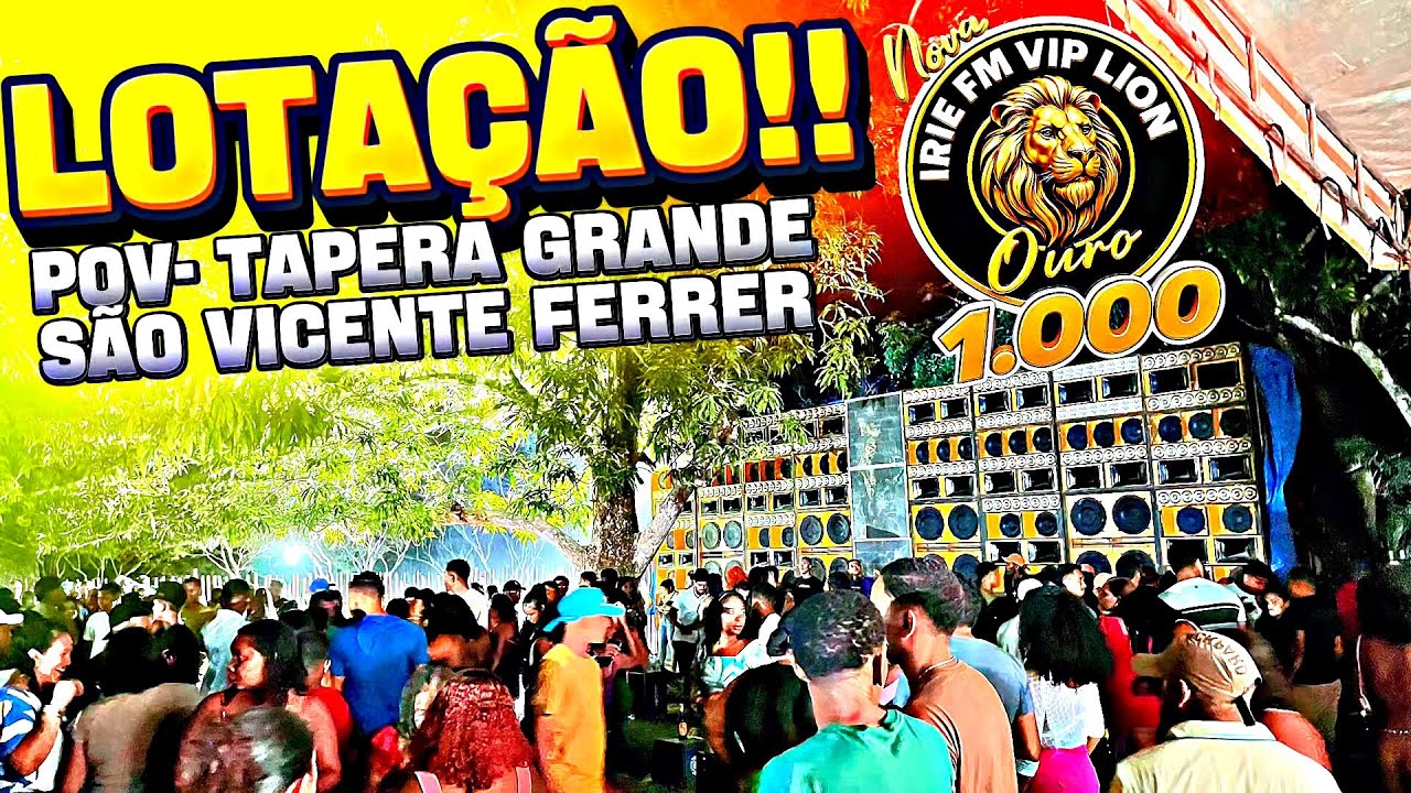 IRIE FM VIP LION OURO MIL NO COMANDO DO DJ MAICON RASTA DANDO UM SHOW NO POV-TAPERA GRANDE EM SVF