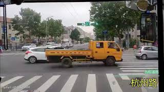 [POV 63 Qingdao 6] Qingdao Bus Route 5 (POV): Victory Bridge → Qingdao Railway Station