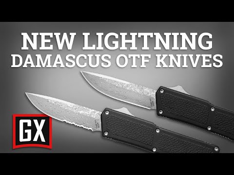 New Lightning Damascus OTF Knives at Grindworx | 9/19/2025